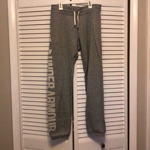 Grey under armour jogger style sweats